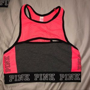 PINK High-Neck Sports Bra